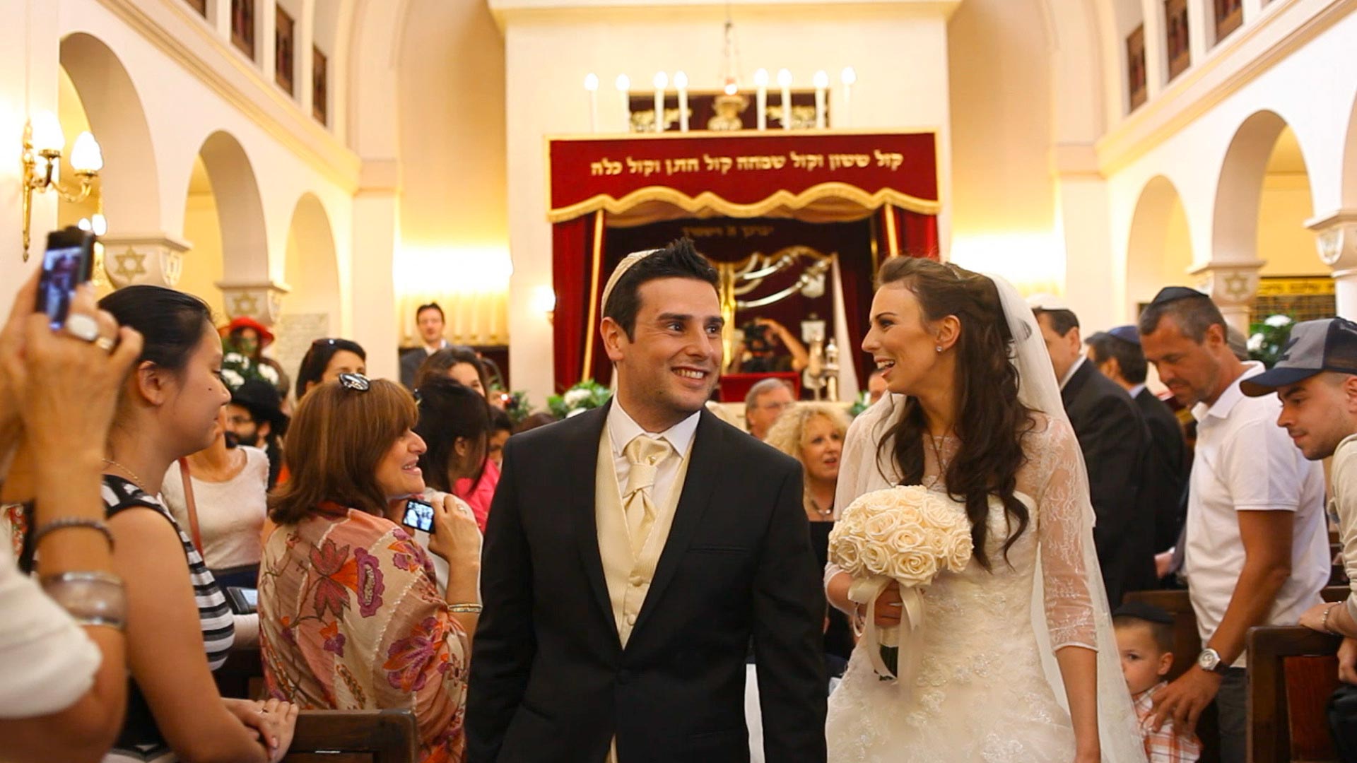 Vidéo mariage juif à la synagogue | Un Mariage, Une Histoire